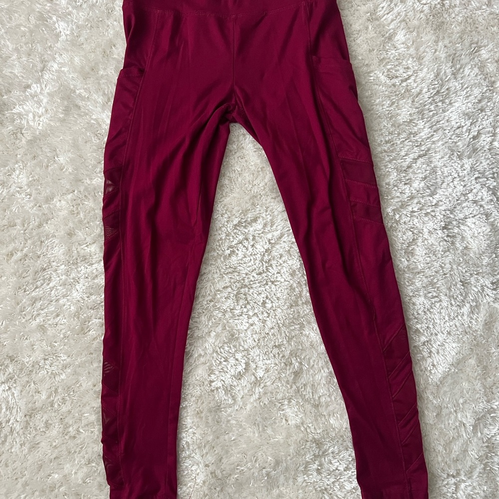 Stylish Burgundy Leggings
